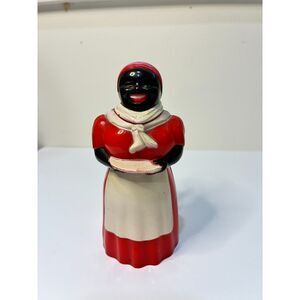 Aunt Jemima Syrup Dispenser F&F Mold 5-1/2" Black Americana 1950's Original